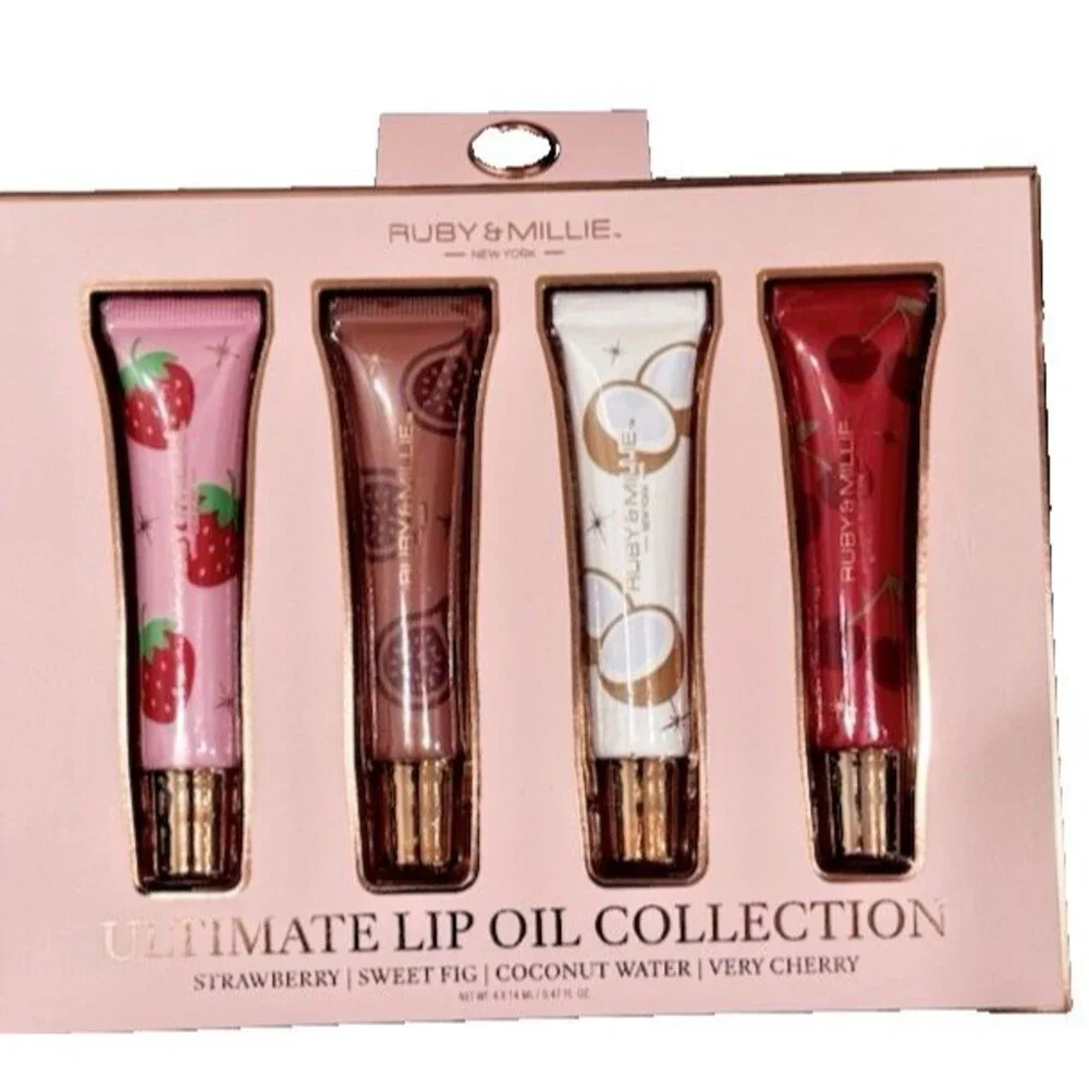 Ruby & Millie Ultimate Lip Oil Collection 4 Pc Set